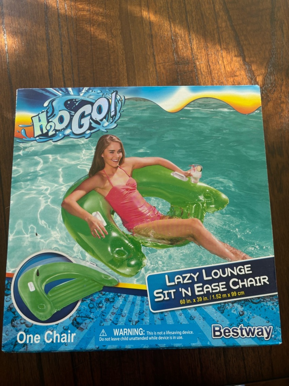 Bestway H2O GO! Green Lazy Lounge Sit 'N Ease Chair